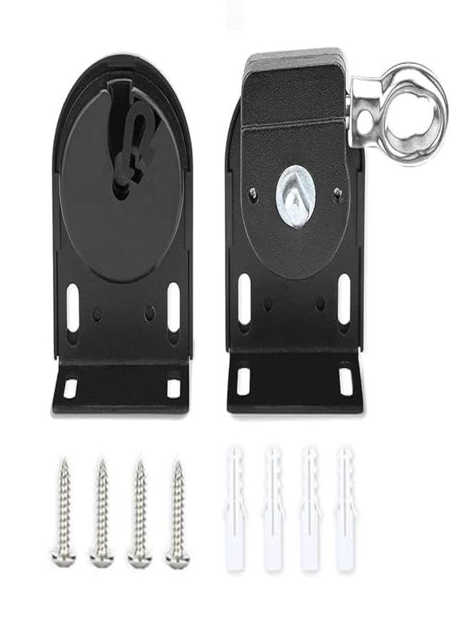 Medduw Sunshade Replacement Parts, Upgraded Roller Blind mounting Bracket, Cordless Crank kit, Suitable for Coolaroo External sunshades and Outdoor Blinds. (Black, Cordless Bracket) - Image 1